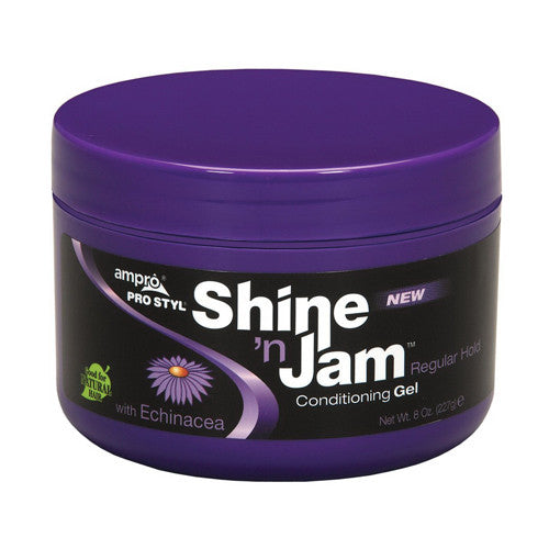 Ampro Pro Styl Shine N Jam Hair Conditioning Gel, Regular Hold, 8 Oz